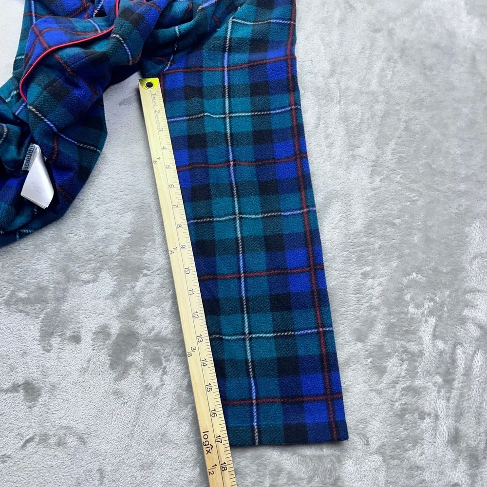 Lauren Ralph Lauren Blue Green Plaid Fleece Pajama‎ Intimate Top Women's Medium